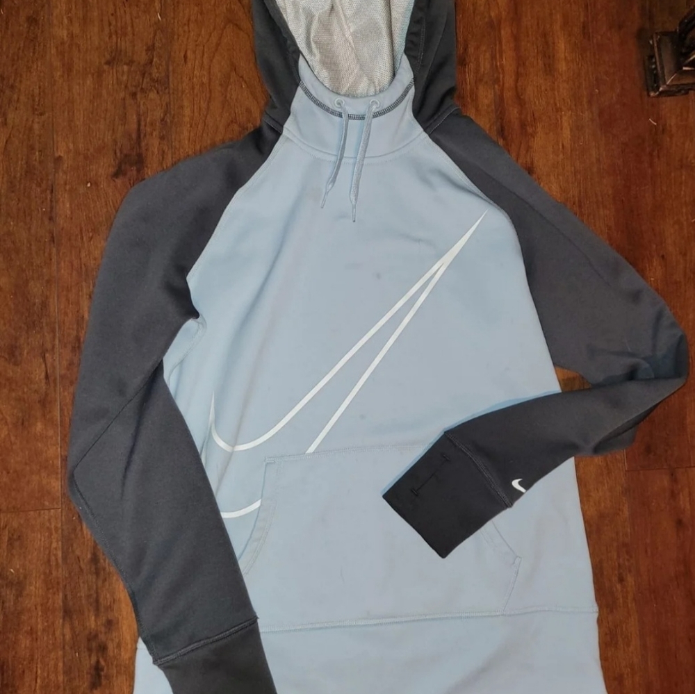 Nike light blue hoodie